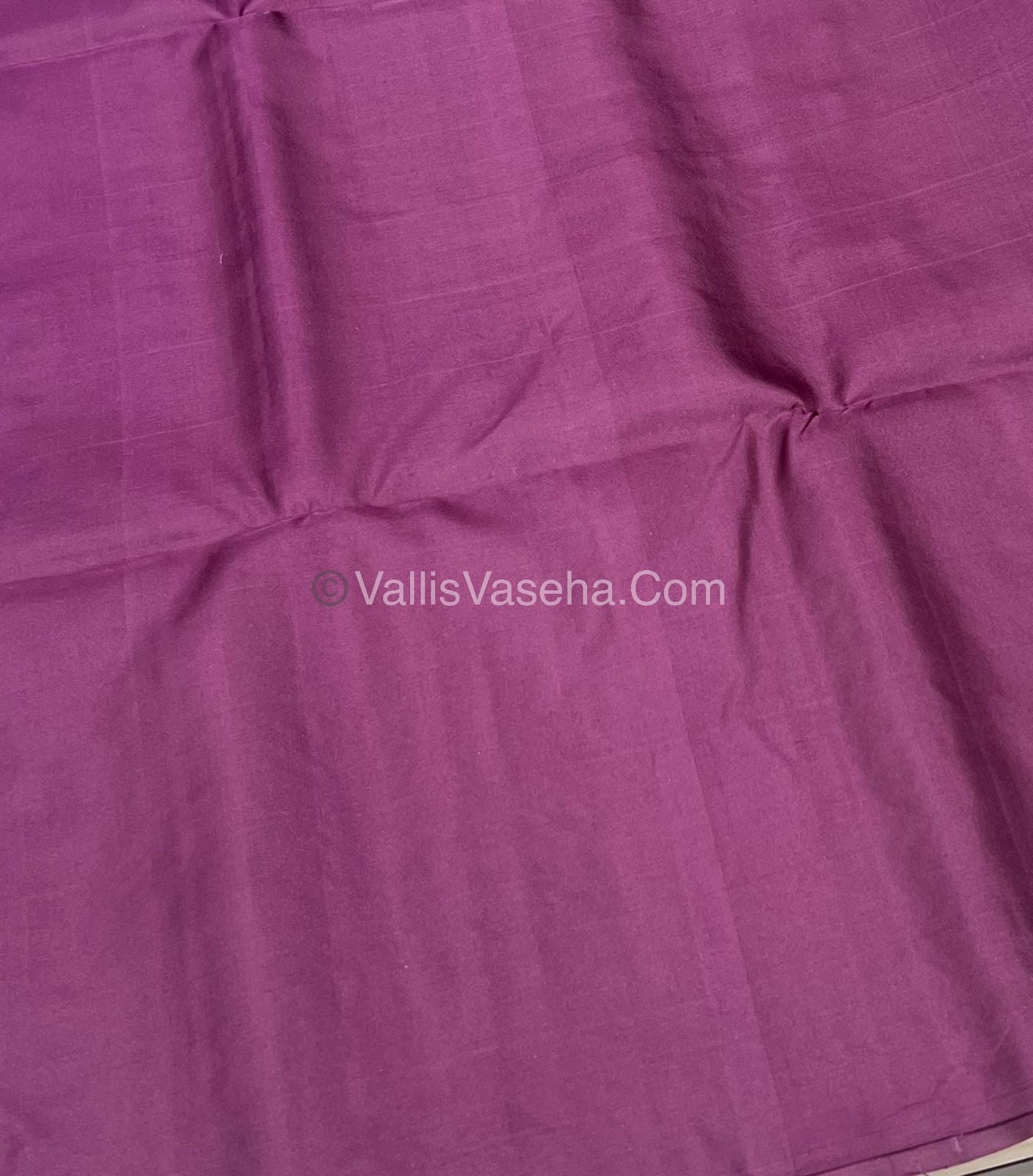 Pure Soft Silk Saree - Pink & Wine Purple Shade - VVPSS055