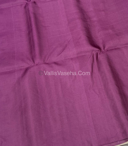 Pure Soft Silk Saree - Pink & Wine Purple Shade - VVPSS055
