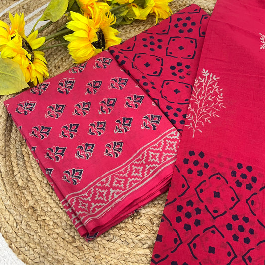 Pure Mul Mul Cotton - Bagru/ Dabu Print - VVUSM002