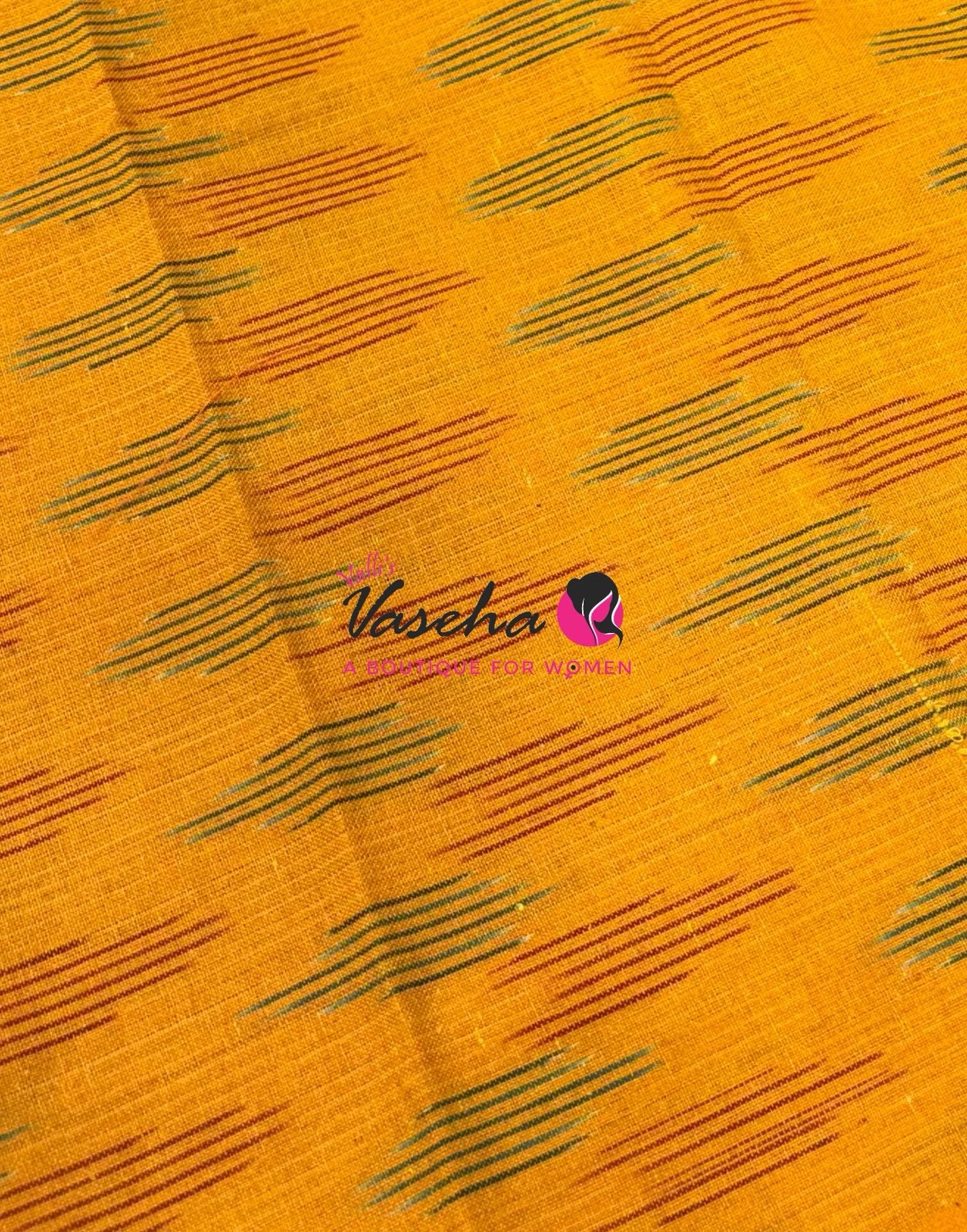 Ikkat Mercerised Cotton Saree - Single Ikkat - VVIKS001