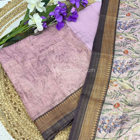 Digital Printed Tissue Linen Salwar Material  | VVUSM003