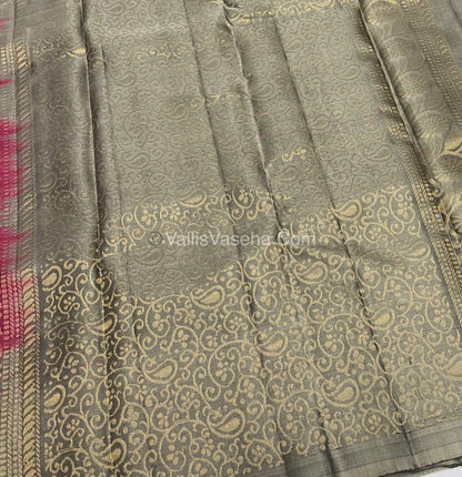 Half Mix - Pure Soft Silk Saree - VVPSS054