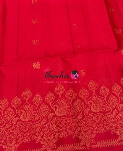 Pure Soft Silk Saree - Red Shade - VVPSS119