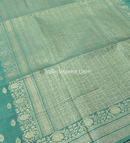 Banarasi - Heritage Silk - Semi Kathan Silk - Green Shade - VVBHS006