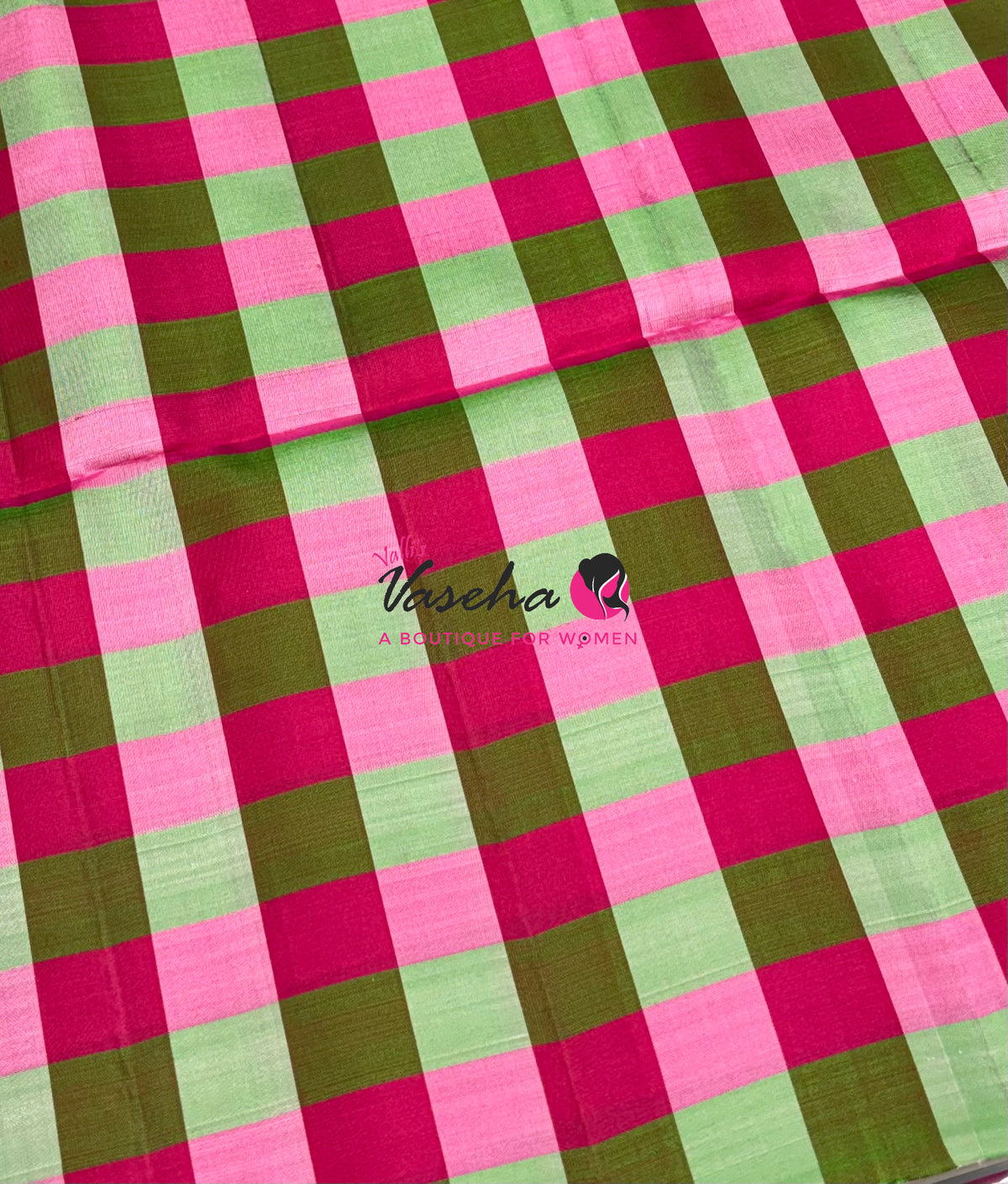 Pure Soft Silk Saree  - Small Pazhum Pazhamum Checks - VVPSS159