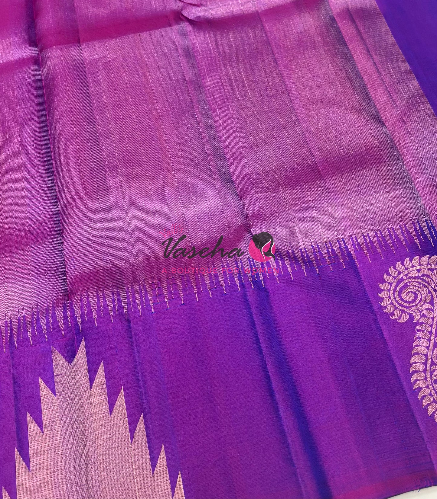 Pure Soft Silk Saree - Jothika Hit design - Purplish Pink - VVPSS011