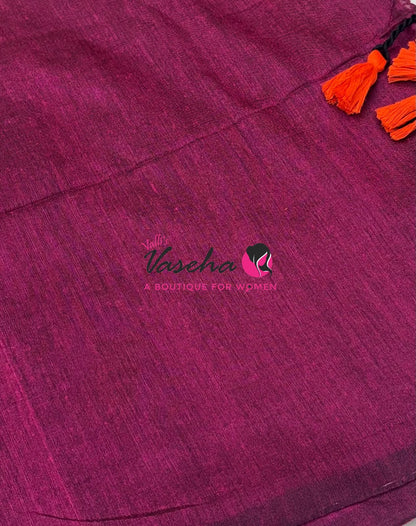 Budget Friendly Sarees - Casual Wear Sarees - Khadi Cotton Sarees - VVKCS028