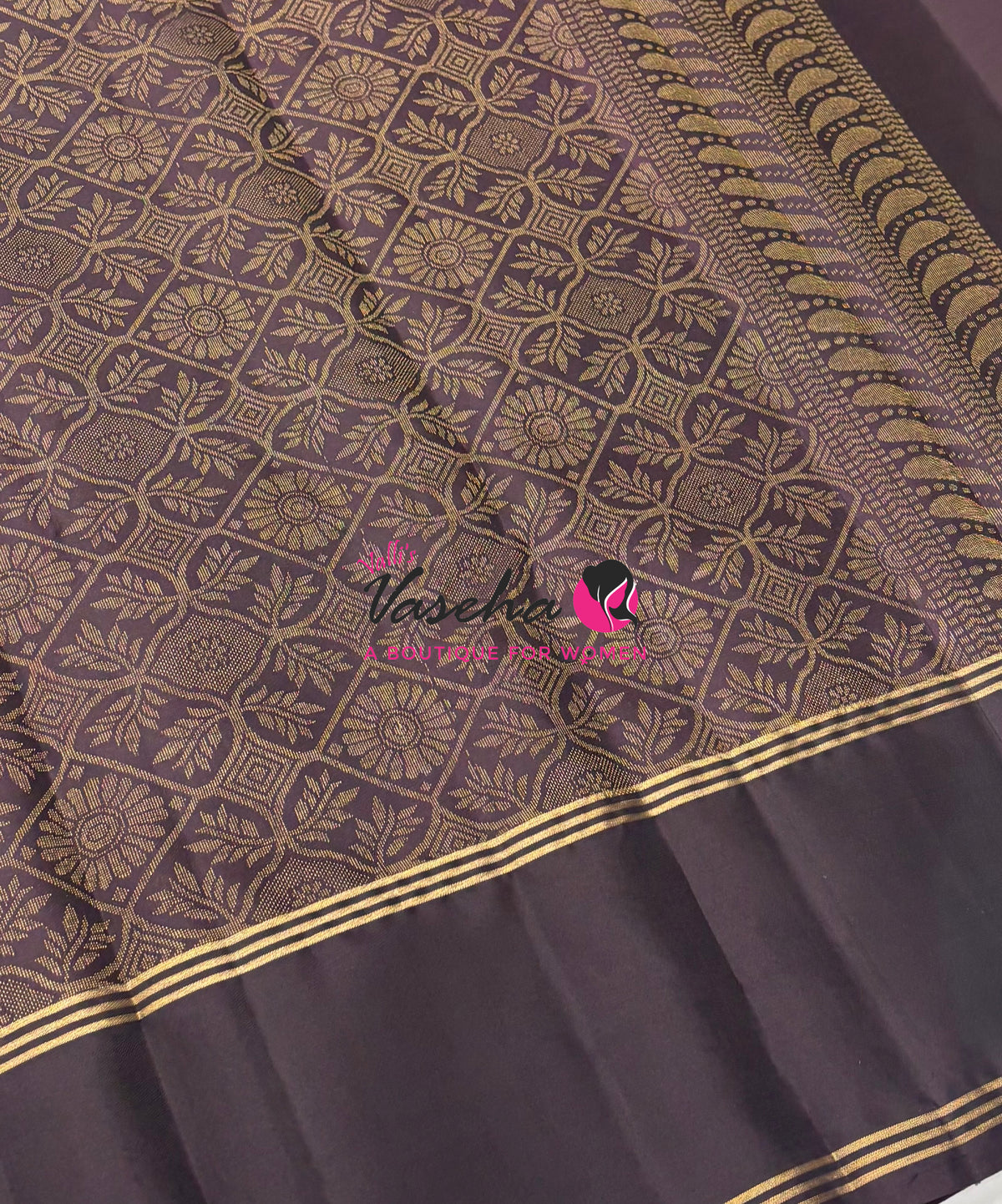Half Mix - Pure Soft Silk Saree - Long Retta Petta Border with Butta - VVPSS105