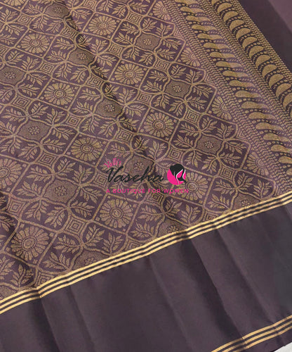 Half Mix - Pure Soft Silk Saree - Long Retta Petta Border with Butta - VVPSS105