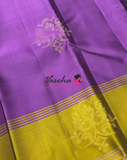 Half Mix - Pure Soft Silk Saree - Retta Petta Border - VVPSS154