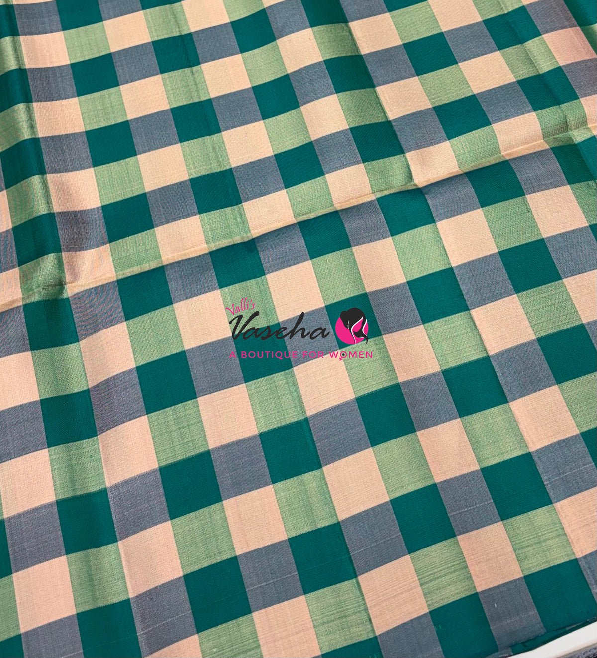 Pure Soft Silk Saree  - Small Pazhum Pazhamum Checks - VVPSS159