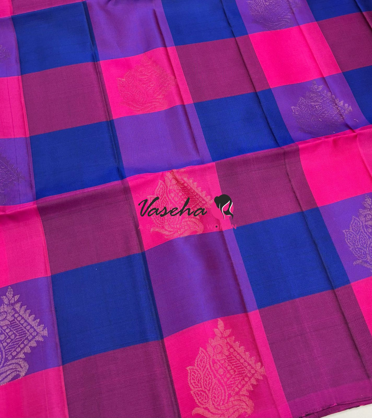 Half Mix - Pure Soft Silk Saree - Pazhum Pazhamum Checks - VVPSS103