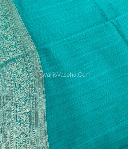 Banarasi - Heritage Silk - Semi Kathan Silk -  Sky Blue Shade - VVBHS009