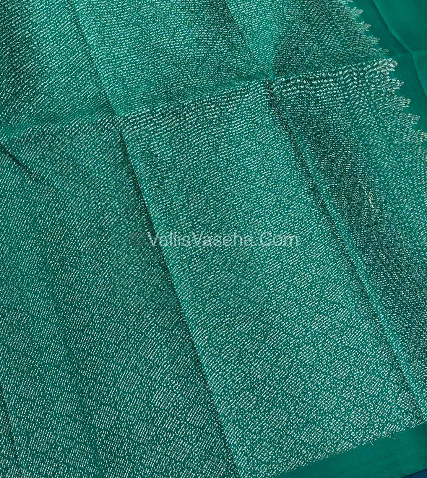 Pure Soft Silk Saree - Dual Tone Green & Sea Green Shade - VVPSS055