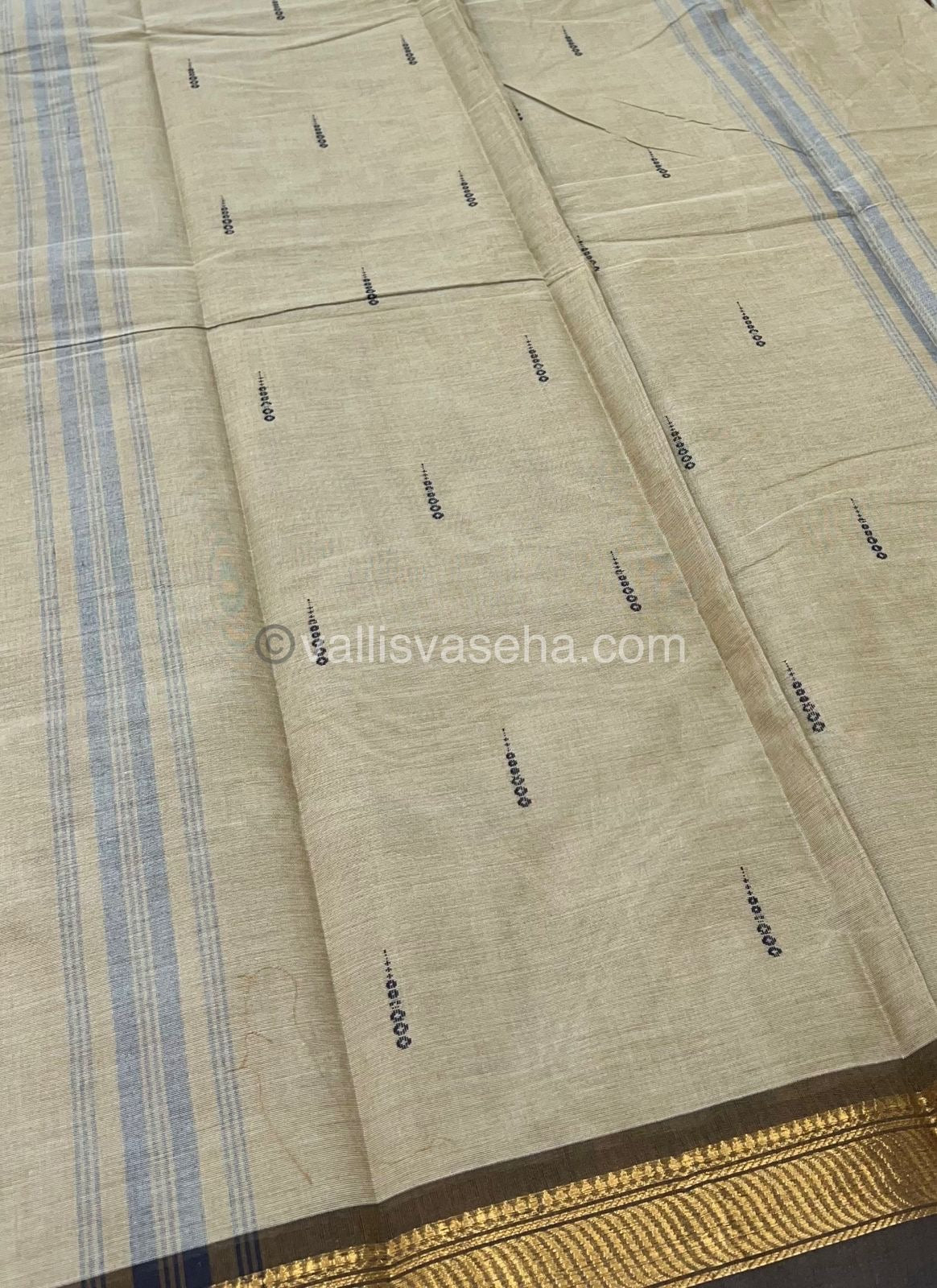Kanchi Cotton Saree - Butta Design VVKCS008