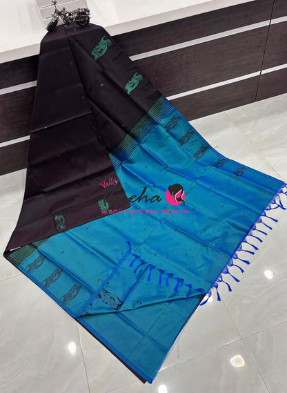Vazhai Pattu Saree / Banana Pith - With Blouse - VVVPS003