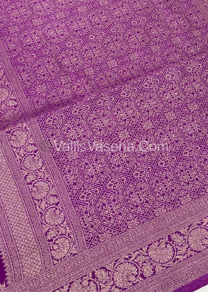 Banarasi - Heritage Silk - Semi Kathan Silk - Purplish Pink Shade - VVBHS010