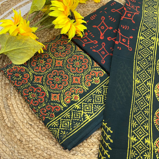 Pure Mul Mul Cotton - Bagru/ Dabu Print - VVUSM002