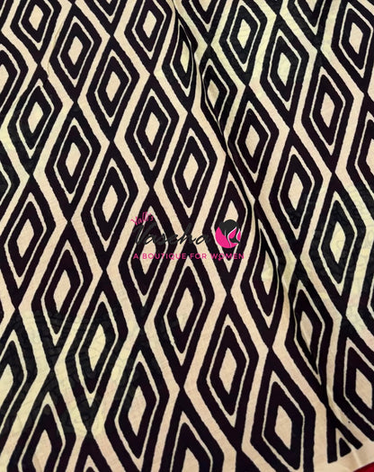 Pure Soft Mul Mul Cotton Sarees - Hand Block Prints - VVMMC011