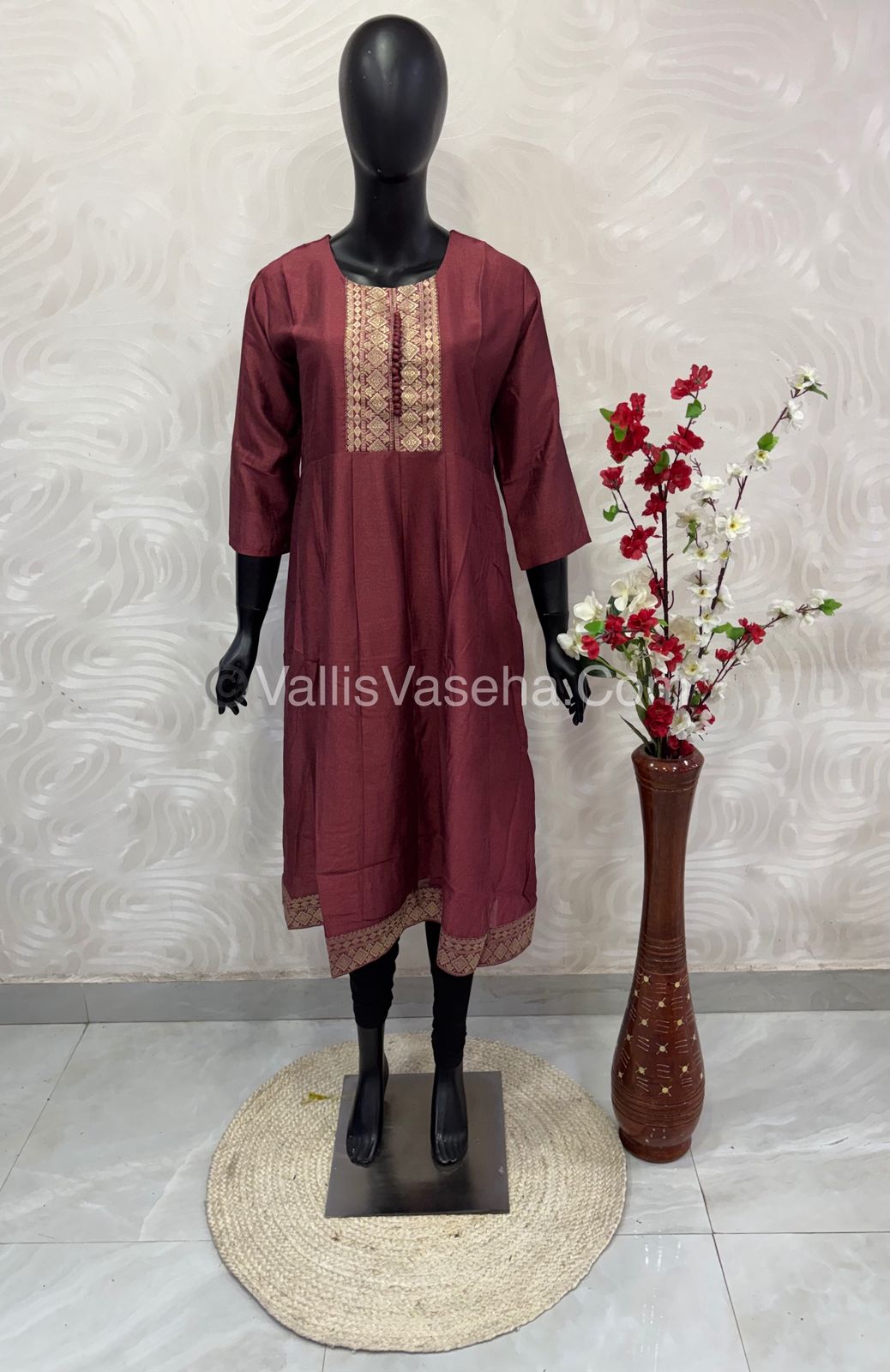 Ready Made - Anarkali - Vichitra Silk -   VVRAK001