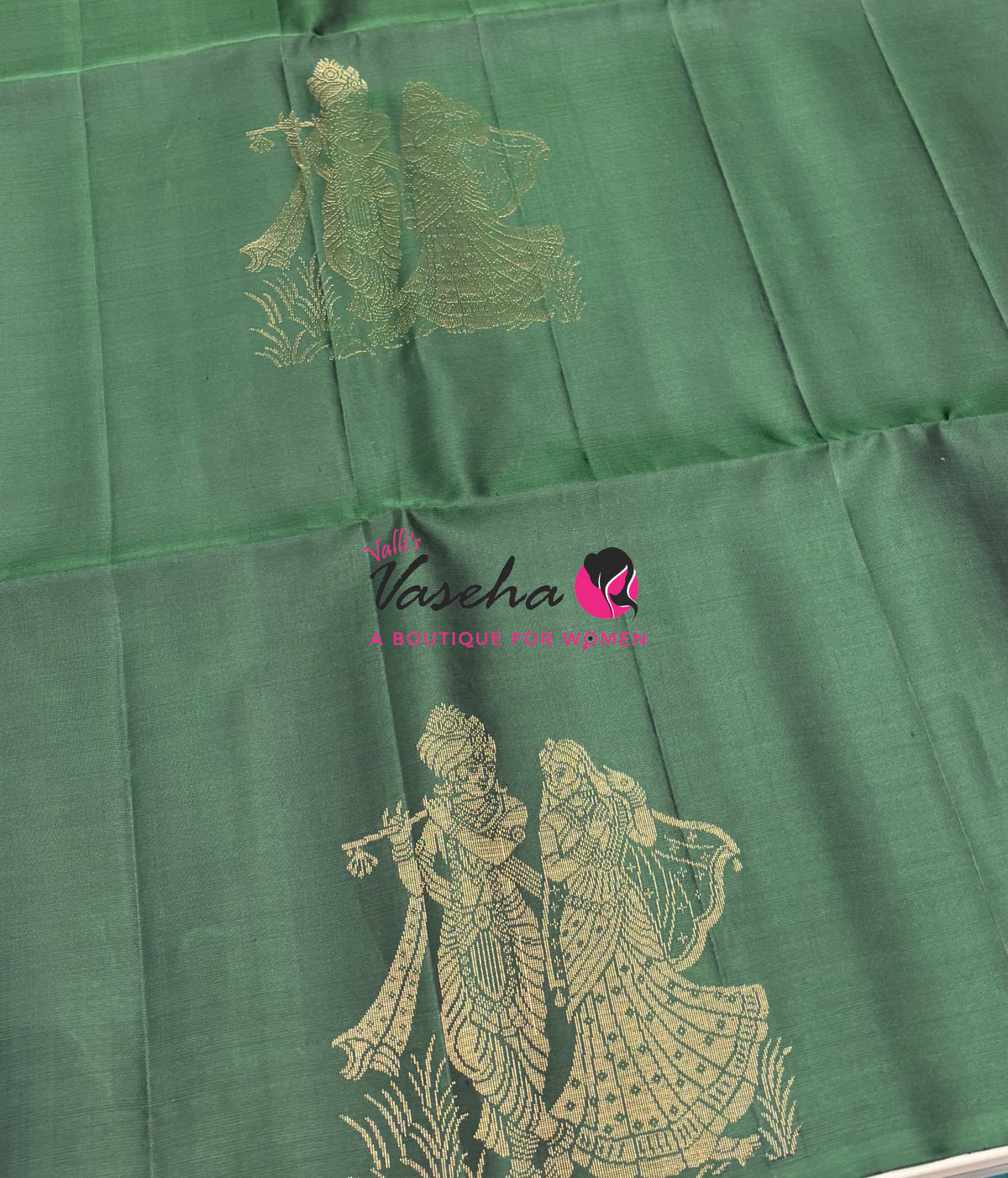 Pure Soft Silk Saree  - Green Shade - VVPSS133