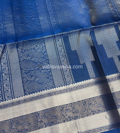 Pure Soft Silk Saree - Blue Shade - VVPSS063