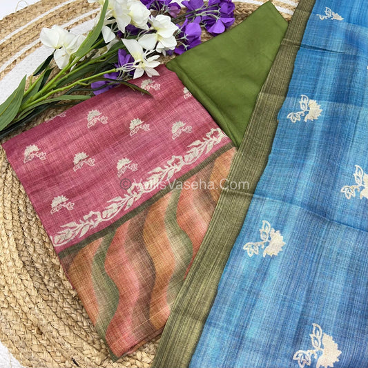 Digital Printed Tissue Linen Salwar Material  | VVUSM003