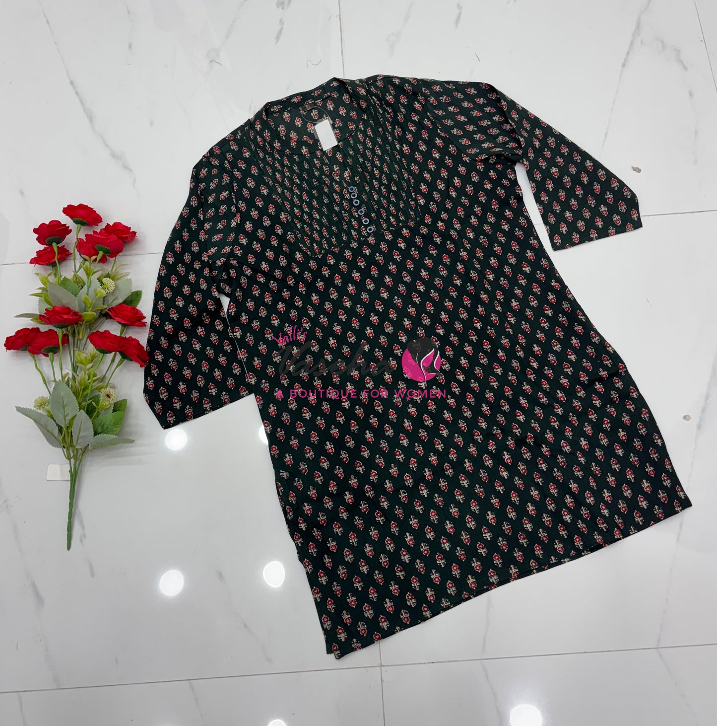 Ready Made - Short Top - Green Color - VVRST002