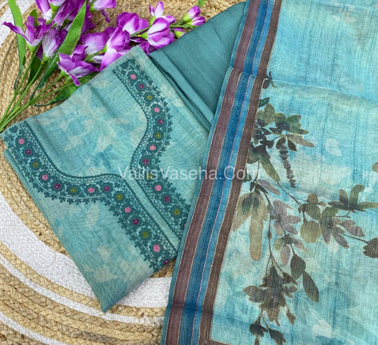 Tissue Linen Salwar Material  | VVUSM009