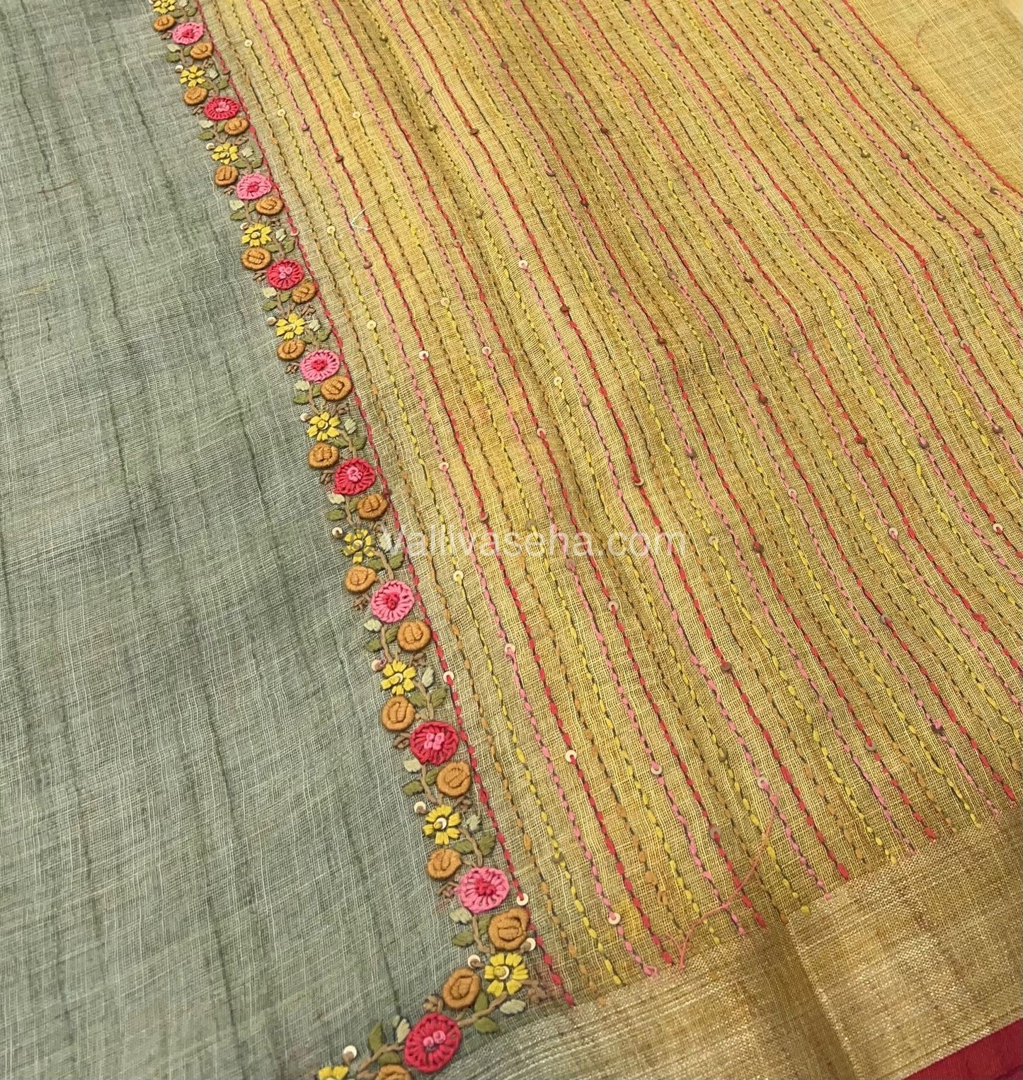 French Knot - Tissue Saree -  VVLFN001
