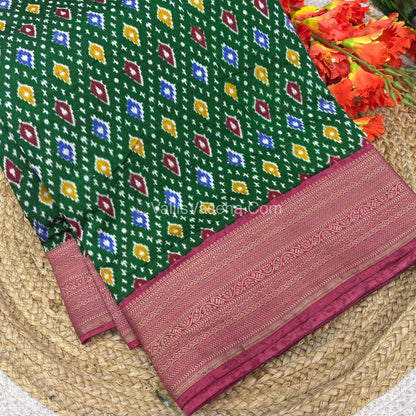 40% less - Offer Saree - Semi Patola Saree - VVDS006