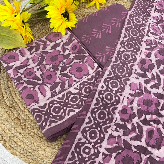 Pure Mul Mul Cotton - Bagru/ Dabu Print - VVUSM002