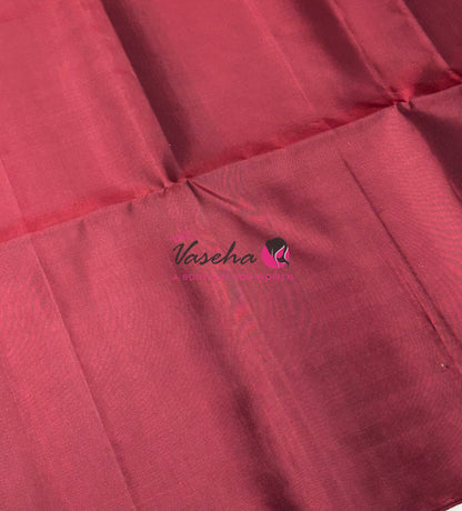 Pure Soft Silk Saree - Border Less - Maroon Shade - VVPSS080