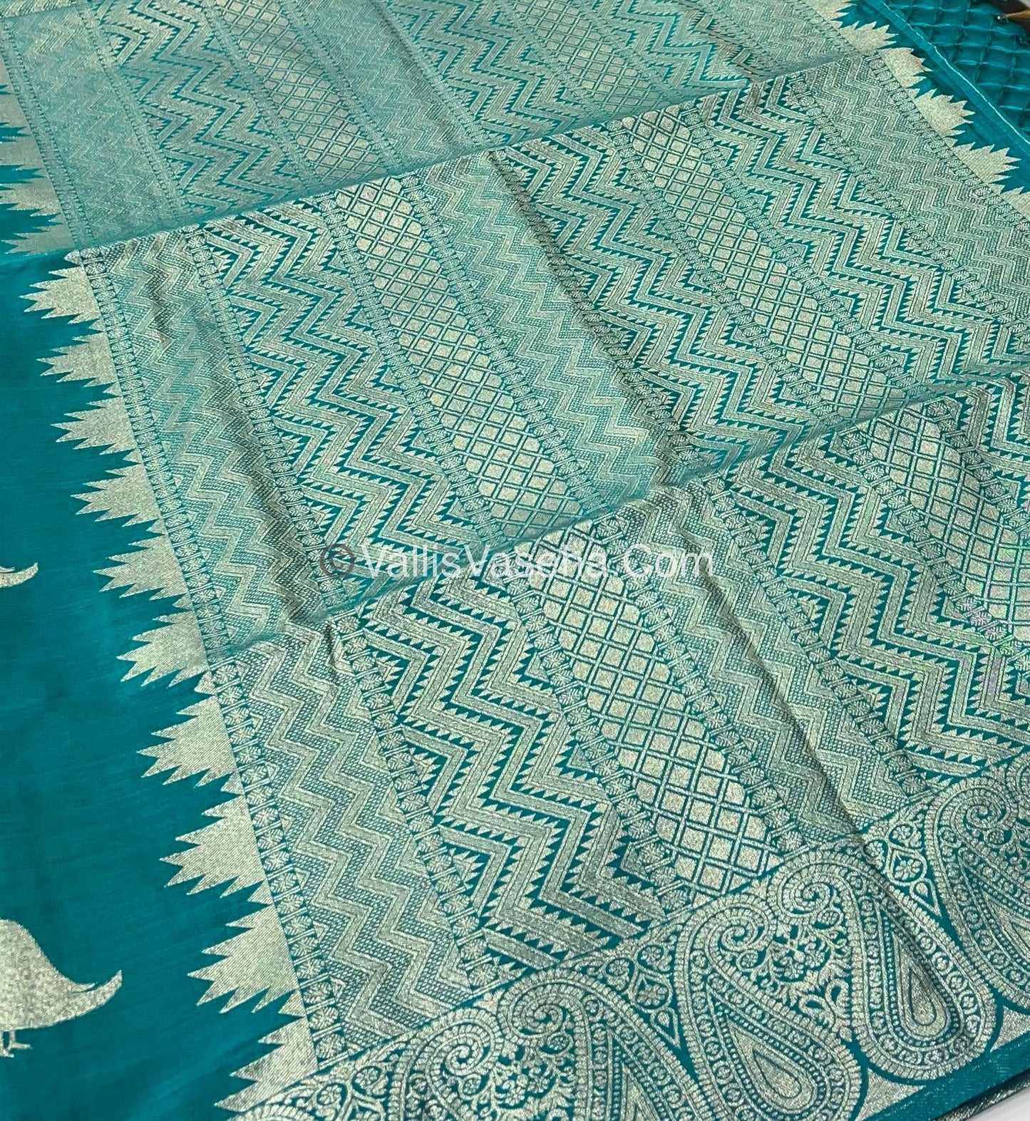 Banarasi - Heritage Silk - Semi Kathan Silk - Ramar Green Shade - VVBHS005