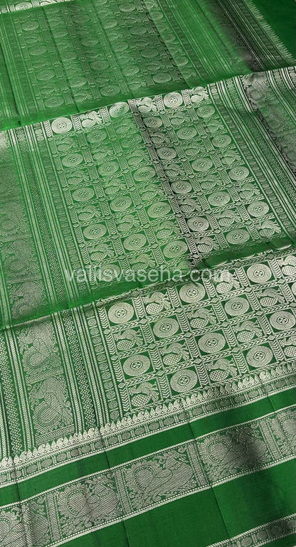 Pure Soft Silk Saree - Green Shade - VVPSS017