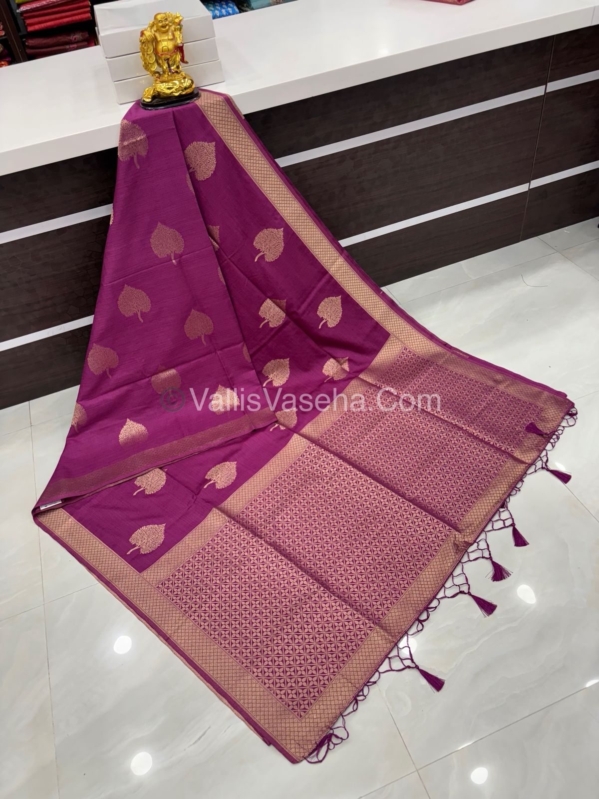 Banarasi - Heritage Silk - Semi Kathan Silk -  Onion Pink Shade - VVBHS007