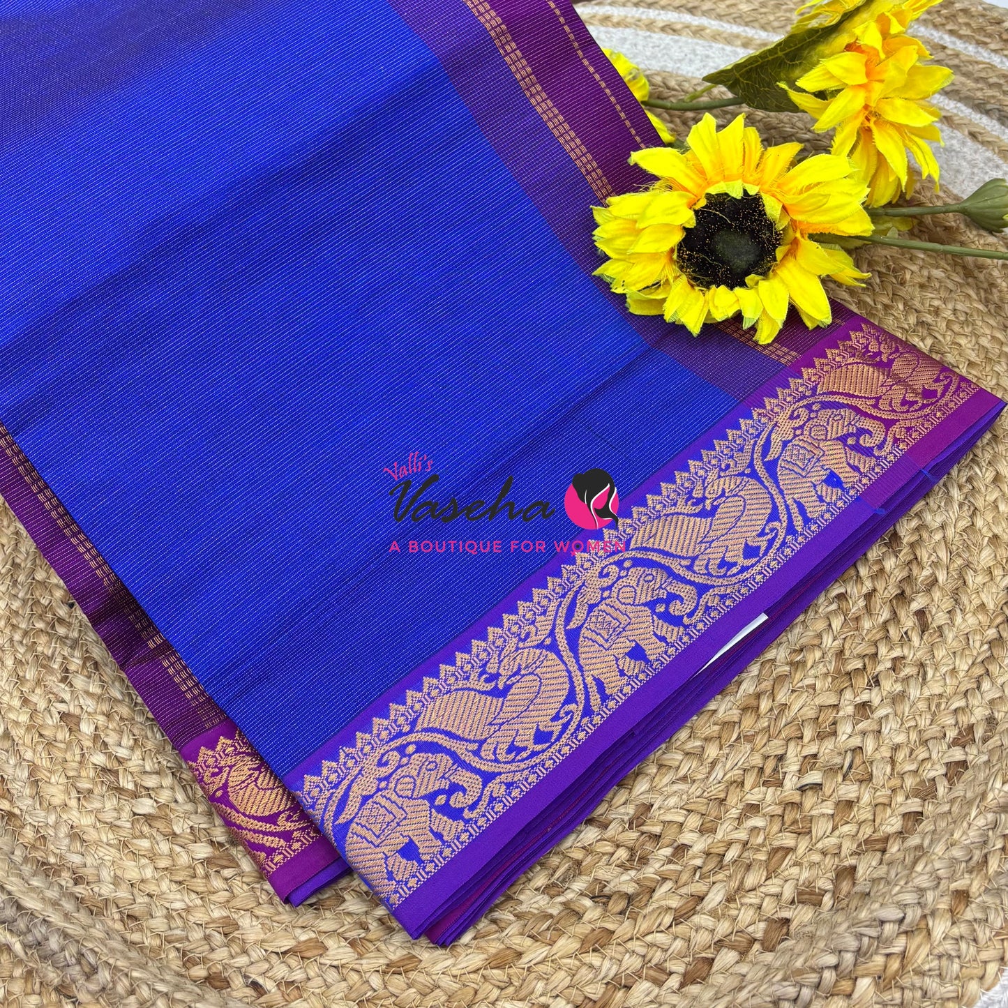 9 Yards |Semi Silk Cotton Saree | Vairavoosi  Design | VV9YSS001