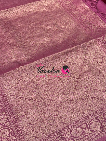 Banarasi - Heritage Silk - Semi Kathan Silk - Onion Pink  Shade - VVBHS011
