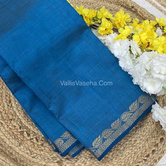 Semi Tussar Silk - Blue Shade - VVSTS003