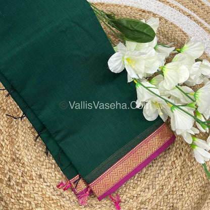 Fancy Mixed Cotton - Green  With Pink Shade - VVFMC005