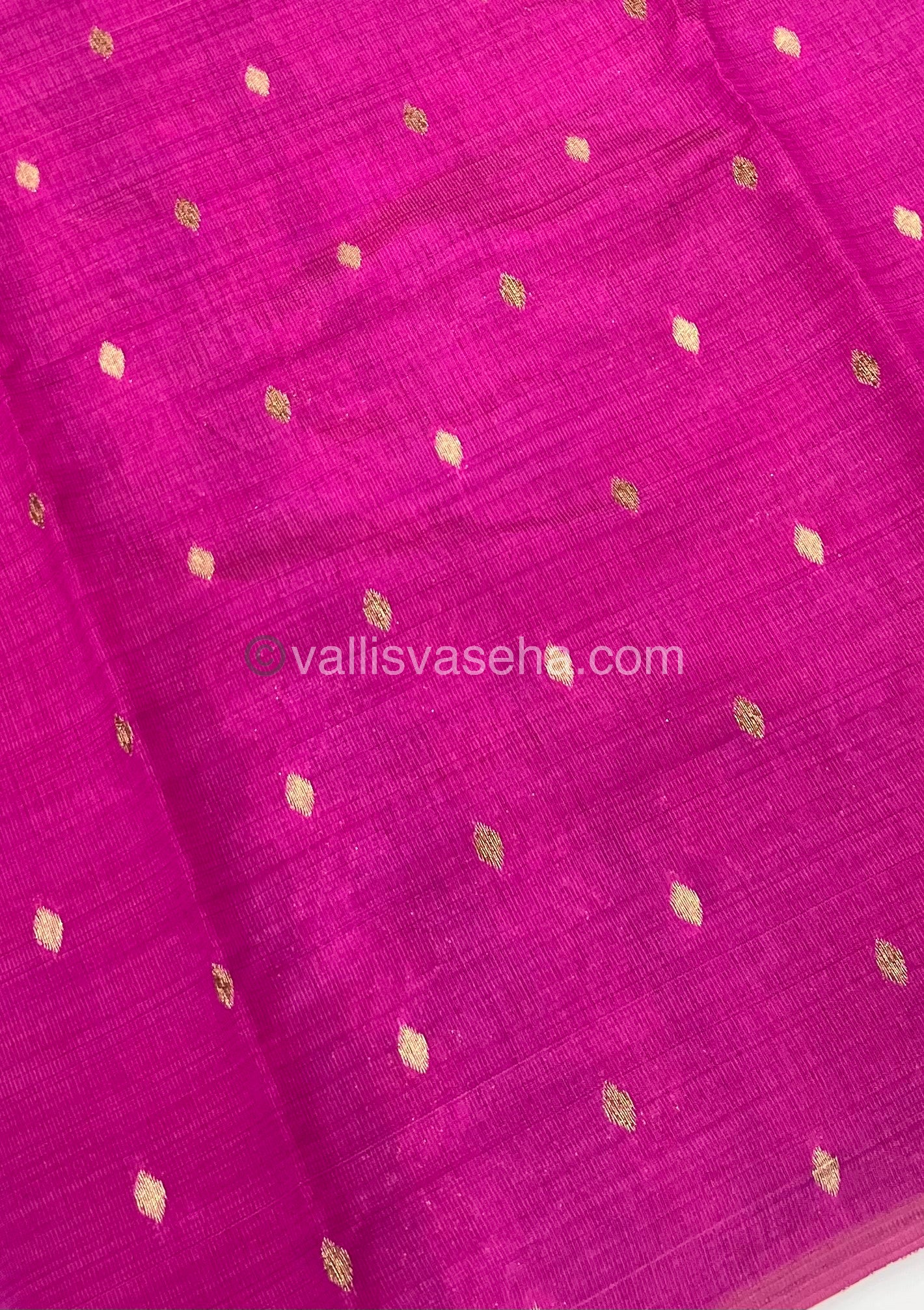 Cherry Tussar - Semi Tussar Silk - Pink Shade - VVSTS009
