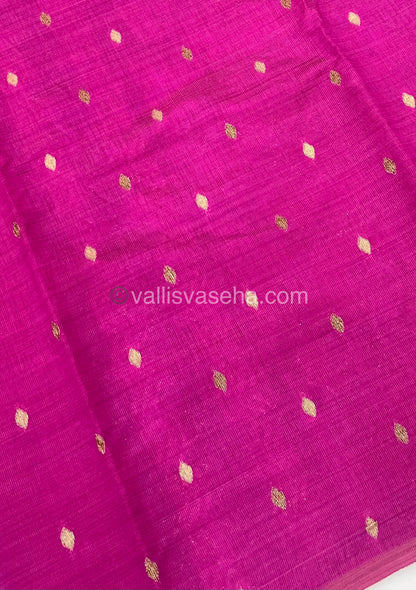 Cherry Tussar - Semi Tussar Silk - Pink Shade - VVSTS009