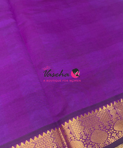 Semi Silk Cotton Saree |  Pazhum Pazhamum Checks Design |VVSSC018