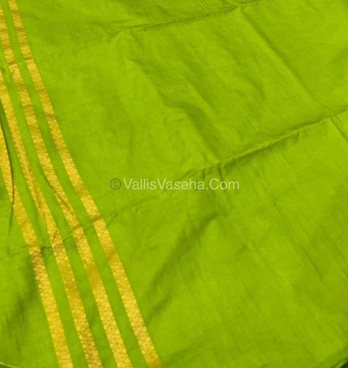 Mulberry Semi Silk - Lemon/ Light Mehandhi Green Shade - VVMSS002