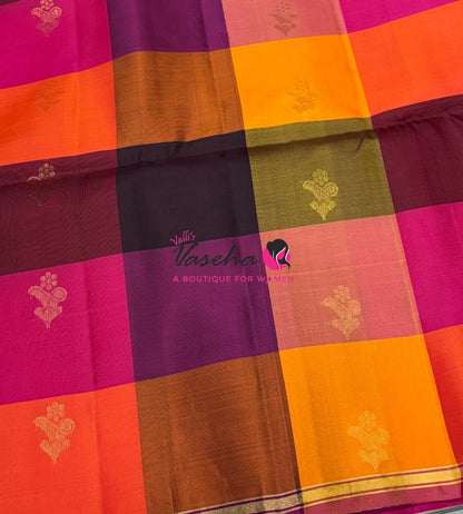 Pure Soft Silk Saree - Partly Pallu -  Half & Half Saree - VVPSS088