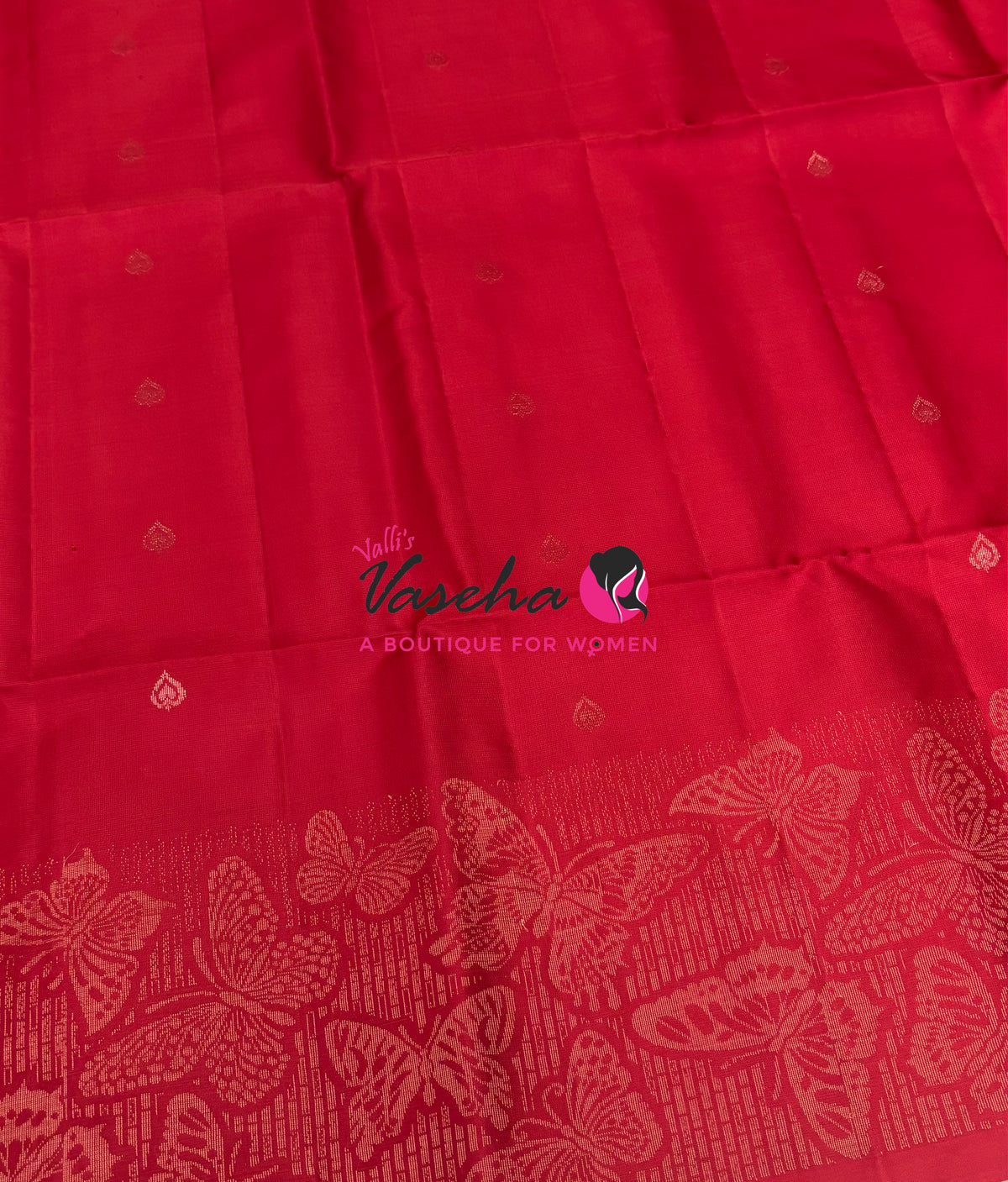 Pure Soft Silk Saree  - Red Shade - VVPSS094