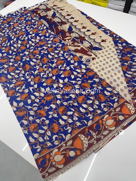 Pure Kalamkari Cotton Saree - VVPKC001