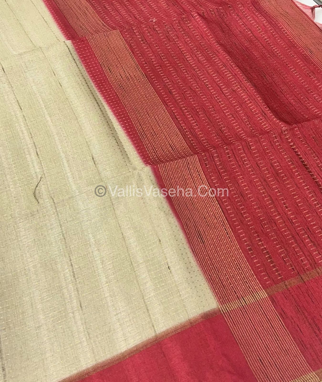 Semi Tussar Silk - Vairavoosi Design - VVSTS037