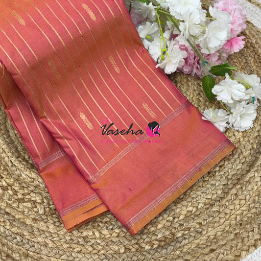 Semi Soft Silk  - Orange Shade - VVSSS041