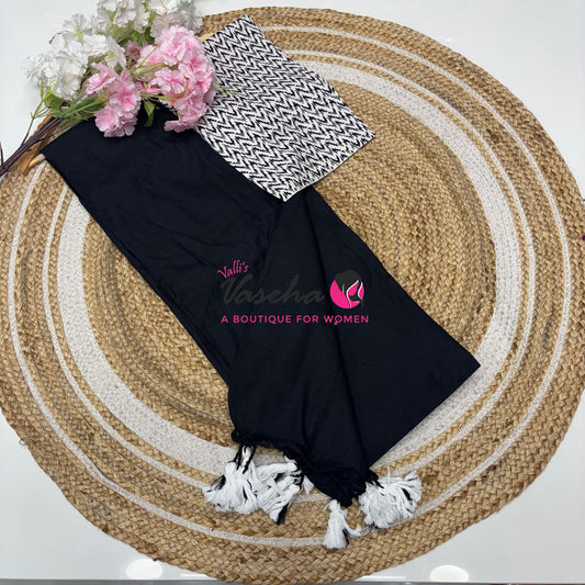 Budget Friendly Sarees - Casual Wear Sarees - Khadi Cotton Sarees - VVKCS028